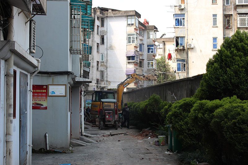 老舊小區(qū)改造施工現場