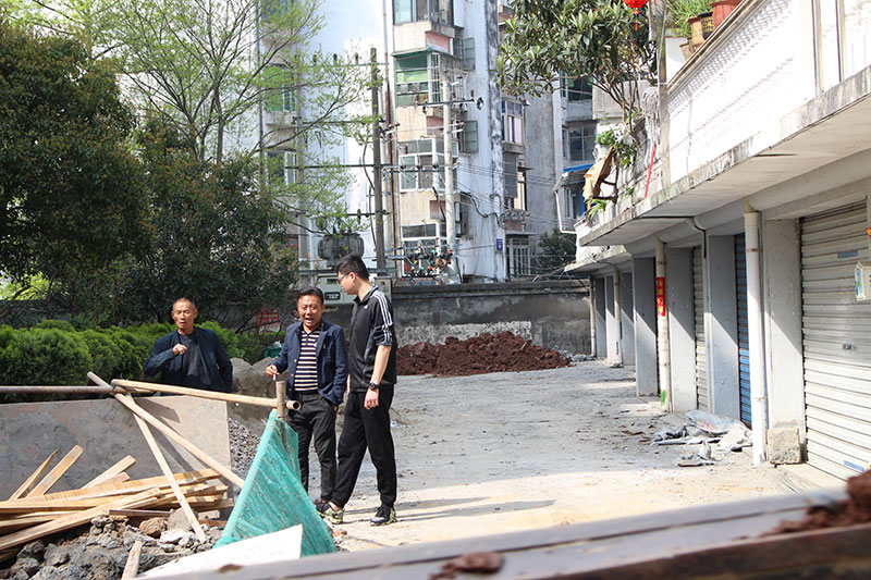 老舊小區(qū)改造施工現場